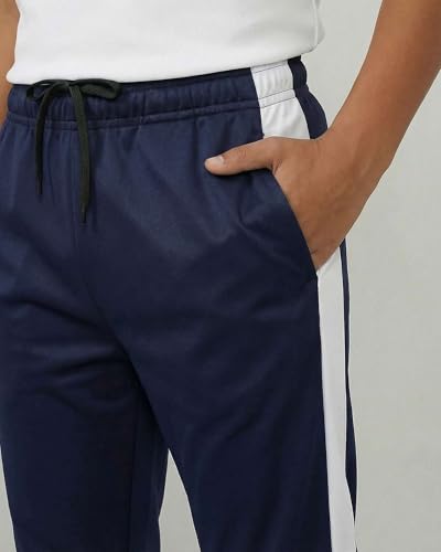 Image of Real Essentials 3 Pack: Boys' Athletic Jogger Sweatpants - Kids Teens Youth Active Sports Pants with Pockets (Sizes 5-18)