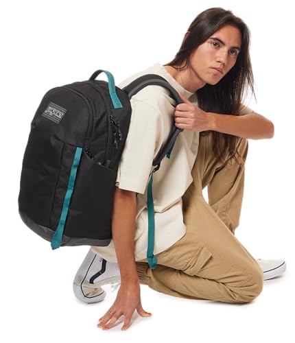 Image of JanSport 26L All Around Pack - 15 inch Laptop Sleeve, Smokey Grit | Versatile Rucksack w /Hydration Sleeve, Reflective Accents & Safety Whistle