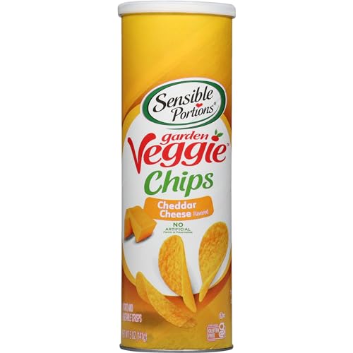 Sensible Portions Stacked Garden Veggie Chips, Cheddar, 5 oz (Pack of 12) - image 1