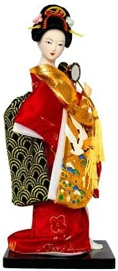 25cm Kawaii Traditional Japanese Geisha Kimono Doll Sculpture Japanese House Figurine Home Decoration Accessories (12)
