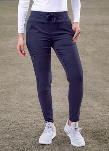 Adar Pro Scrubs for Women - Ultimate Yoga Jogger Scrub Pants - P7104 - Navy - XL — view 8