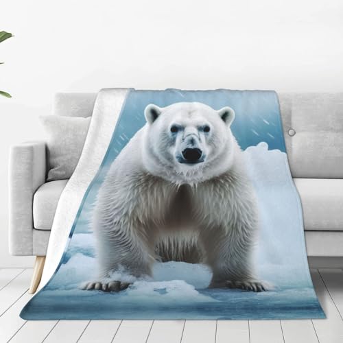 Couverture micro polaire 203x152 cm - Plaid peluche chaud de chambre