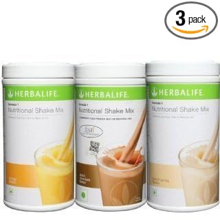 Herbalife Formula 1 Nutritional Shake Mix Combo Of 3(Mango, Choco and Vanilla,1500gms)