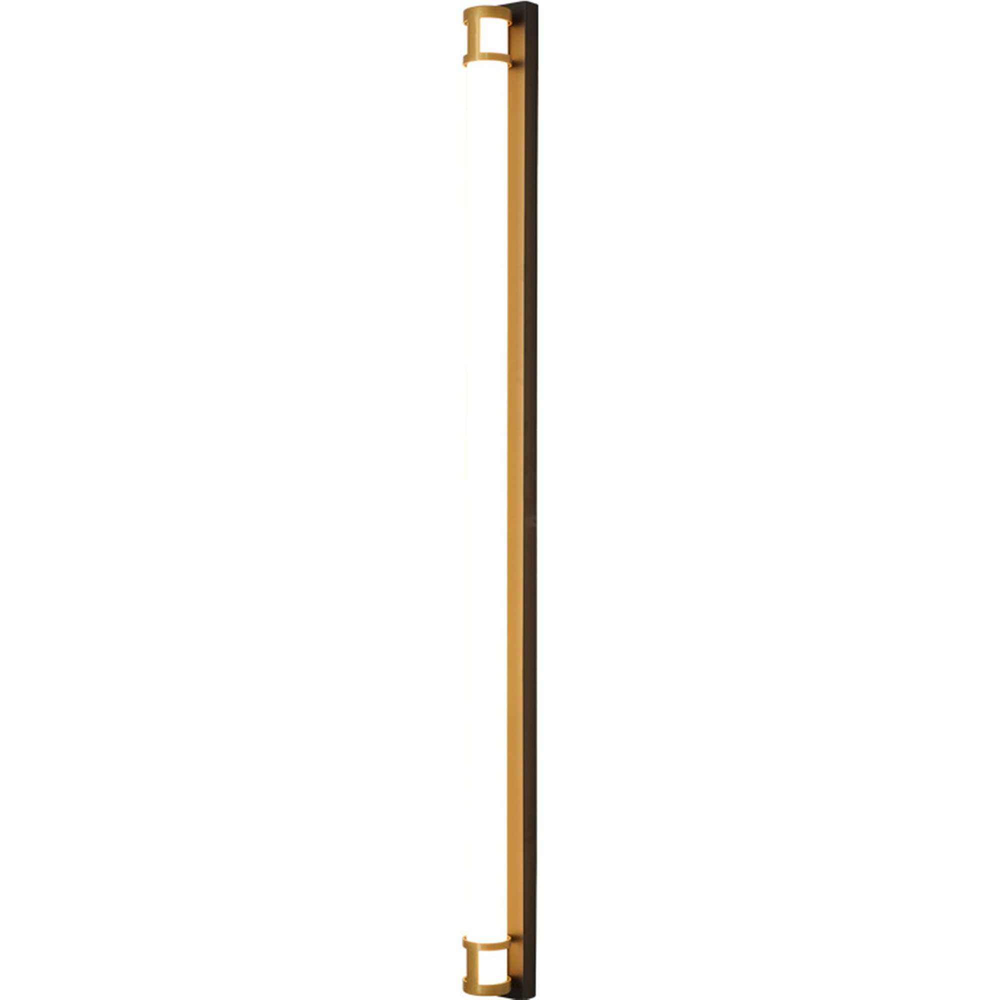 HELCEKOU Modern Outdoor Wall Lamp Waterproof IP65 Villa Sconce Black 48W Long Fixture for Porch Garden 120cm