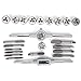 24Pcs Threaded Tap and Die Set, Hand Operated Industrial Tool Kit, High Carbon Steel Material, Fast Tapping, Precise Threading, Easy Storage and Portability, Complete Accessories