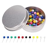 Tupalizy 1/8 Inch Small Round Ball Head Decorative Push Pins Map Thumb Tacks for Travel Map Art Picture Photo Canvas Bulletin Cork Board Wall DIY Craft Home School Office Use, 100PCS(Multicolor)