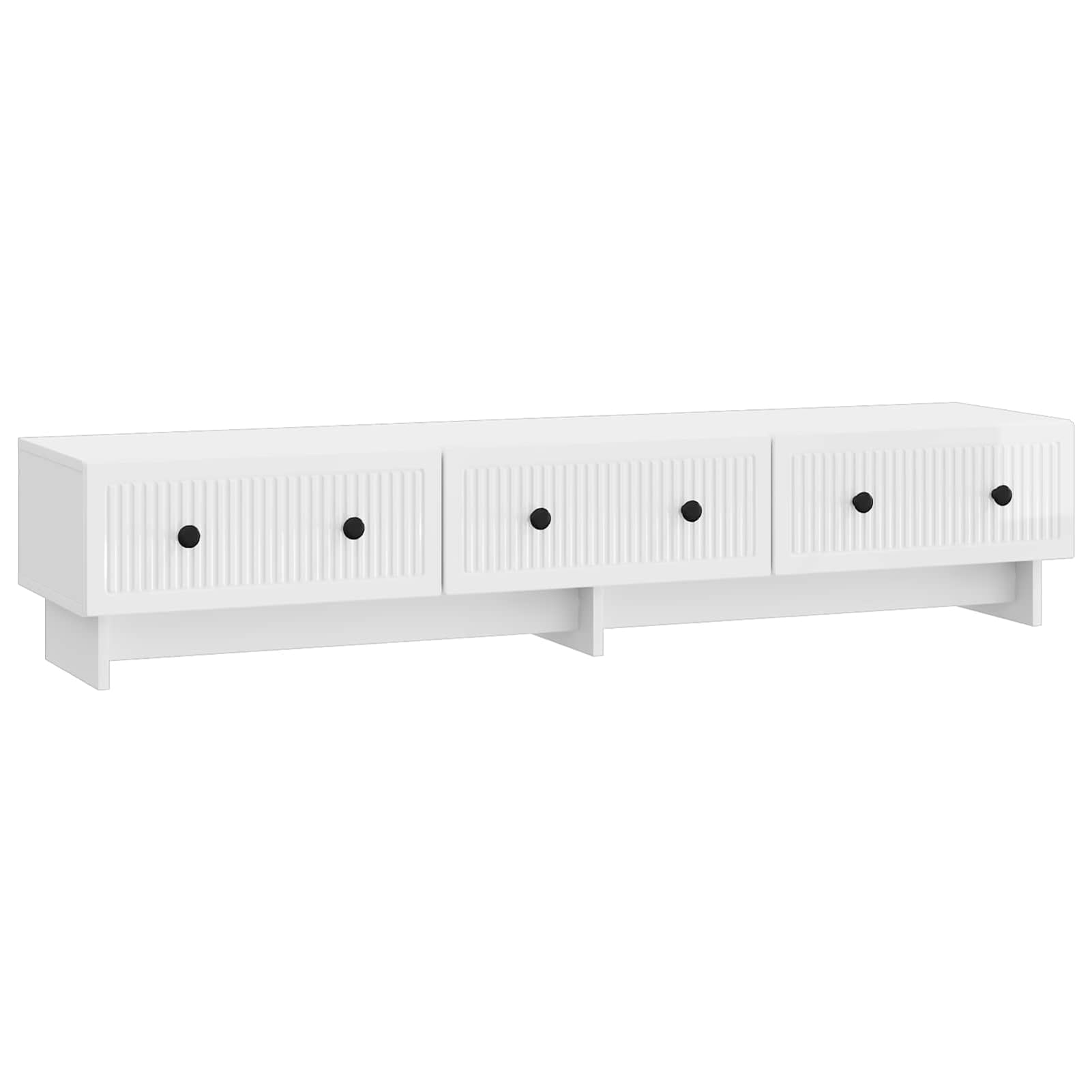 Meuble TV bois d'ingénierie Gecheer grand rangement meuble de salon design industriel