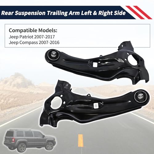 Promrmr Rear Suspension Trailing Arm Link Left & Right Side Compatible with Jeep Patriot 2007-2017 Compass 2007-2016 Rear Control Arm Driver & Passenger Side by Promrmr - Image 2