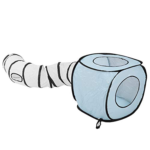 Túnel para gatos contra el aburrimiento juguete en S plegable
