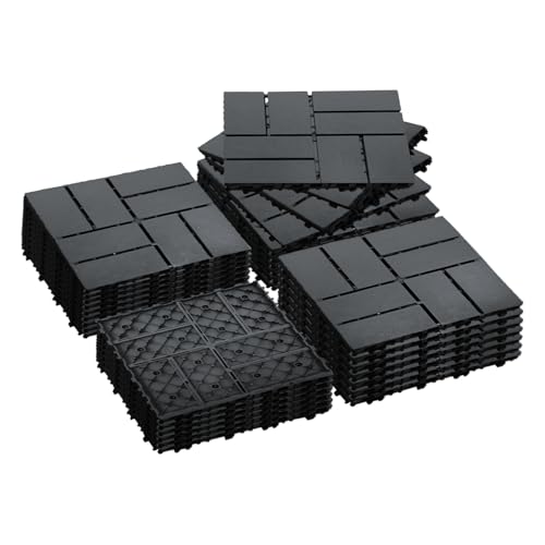 Azulejos de plástico para patio jardín exterior suelo modular impermeable 1