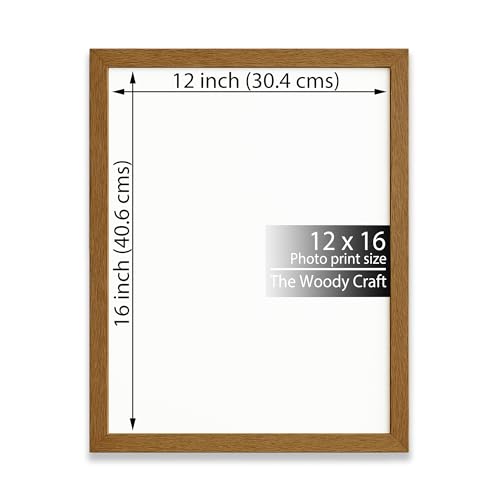 Image of Photo Frame 12x16 inch | Brown Photo Frames For Wall Blending Warmth With Style | Wall Frame For Home Decoration | Wooden Photo Frame With Gloss Finish | Aesthetic Photo Frames For Cozy Corners