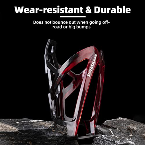 ROCKBROS Bike Water Bottle Holder Ultra-Light Bicycle Bottle Cages with Screws Tool, Universal Bike Cup Holder Rack for Road MTB Bikes 6 41Otz8r72yL