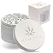 Produktbild ALRISM Keramik Grinder, Ceramic Crusher, 4-teilig, Ø 63 mm, inkl. Beutel, Glasfilter Tip, Pinsel und Pollenschaber (Weiß)
