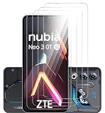 GIOPUEY [4 Pezzi Vetro Temperato Compatibile con Nubia Neo 3 GT, Vetro ad Alta Trasmittanza, Resistente ai Graffi, Cover Compatibile, Pellicola Prottetiva