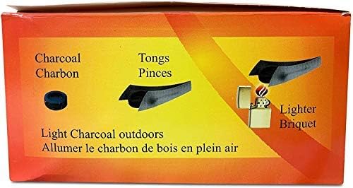 Charcoal Tablets for Incense– Quick Light Charcoal Tablets – Charcoal Disk Lights – 33 mm Resin Burner Rolls – Pack of 100 Coal Briquettes – Charcoal Burner - Instant Fire Coal Tablet