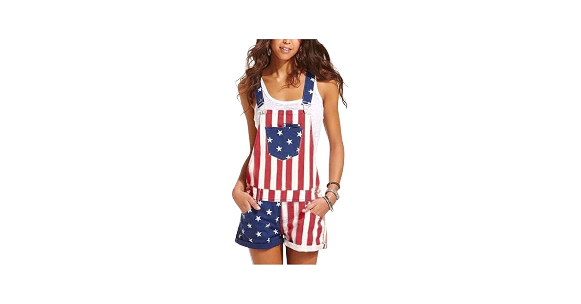 Ameri アメリ　VEST SET BARE TOP ROMPERS Ameri（アメリ）の「VEST SET BARE TOP ROMPERS（つなぎ