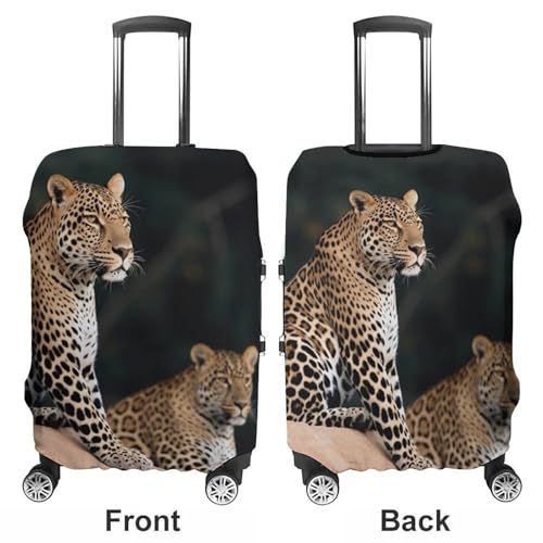 Housse de bagage léopard lavable de haute résistance pour valise - 3