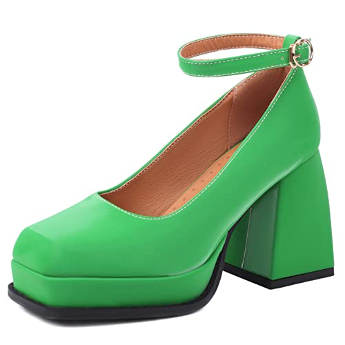 Escarpins femme talon bloc confortables adaptés pour pieds larges en taille 40 EU