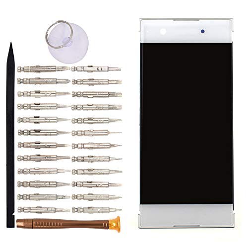 Image of LCD Touch Digitizer Screen Assembly with Frame Replacement for Sony Xperia XA1 G3121 G3112 G3125 G3116 G3123 (White)