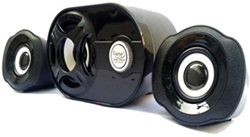 Image of Quantum QHM6200 Portable Laptop /Desktop USB Powered Multimedia 2.1 Channel USB Speaker with AUX Input (Black)