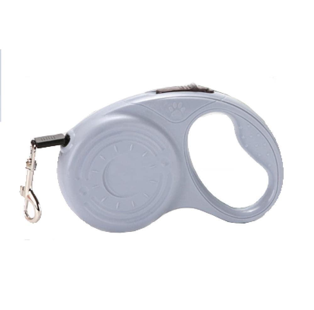 Guinzaglio per cani， Guinzaglio estensibile for cani, 3M, guinzaglio automatico regolabile in nylon for, for cuccioli e gatti, grigio(Gray)