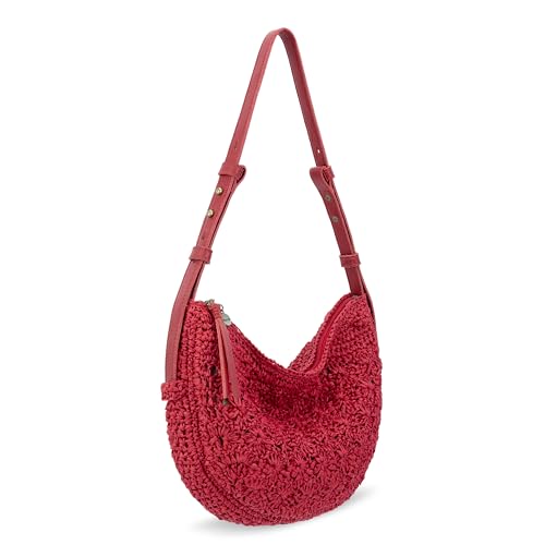 Image of The Sak Tess Crescent Shoulder Bag - Premium Women's Handbag for Everyday & Travel - Adjustable Strap with Zipper Closure