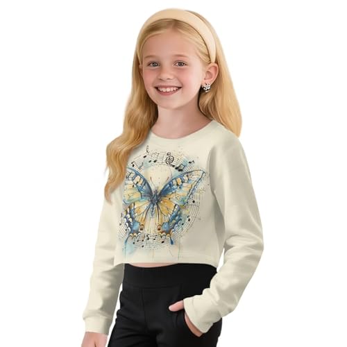 Girls 5-14 Clothes Trendy Graphic Crewneck Long Sleeve Shirts for Teen Girl Cute Kawaii Outdoor and Indoor3