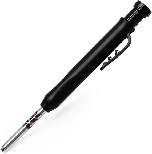 Miniatura 6 de WEITARI Lápiz de carpintero con sacapuntas, juego de lápices mecánicos de carpintero con 18 repuestos, lápices de construcción de marcadores de