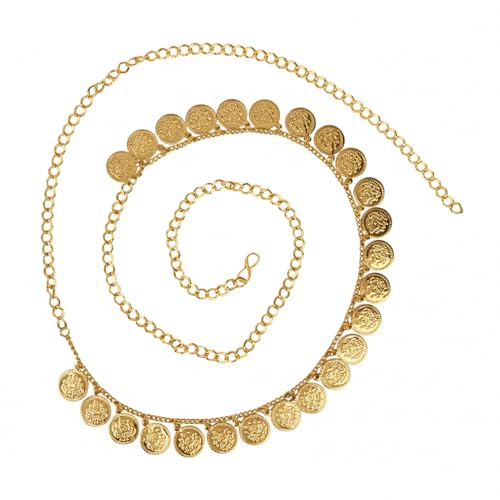 Image of I Jewels Navratri Ethnic Coin Tassel Adjustable Boho Waist Chain /Belly Chain /Kamarband For Women