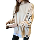 [エアバイ] レイヤード 重ね着風 ゆる ロンT スウェット ゆったり 袖ロゴ オーバーサイズ トップス レディース 袖コンシャス 盛り袖 着心地のいい 服 カットソー 楽ちん 春物カットソー コンシャス エレガント おおきい パジャマ 流行りの服 おふしょる ワークウェア アメカジ オフィス シワニナラナイ 普段着 二次会 ギャル 韓国 可愛い 仕事 春物 春服 ベージュ 3S-A15-BEL
