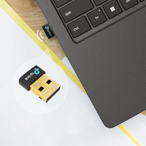 TP-Link UB600 Bluetooth 6.0 Adapter Dongle für PC, USB Bluetooth Stick für Maus/Tastatur/Kopfhörer/Handy/Controller, Plug & Play, nur für Windows 11/10/8.1/7