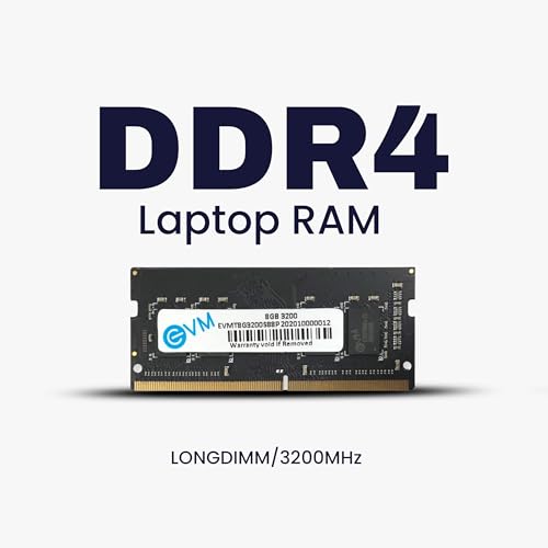 Image of EVM 8GB DDR4 Laptop RAM 3200MHz - Unleash Your System's Full Potential - Perfect for Gamers, Office Work, and More - 10 Years Warranty (EVMT8G3200S88P)