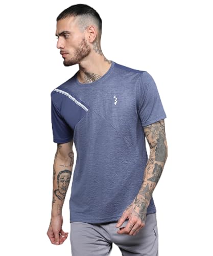 Image of CAHOOT Men's Basic Activewear Polo T-Shirt for Casual Wear | Spread Collar | Short Sleeve | Half-Button Closure | Polyester Jersey T-Shirt Crafted with Comfort Fit for Everyday Wear