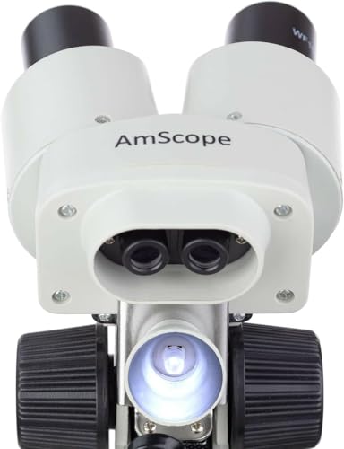 Image of AmScope 10X-20X Kids Battery Powered Binocular Stereo Dissecting Microscope with LED Light