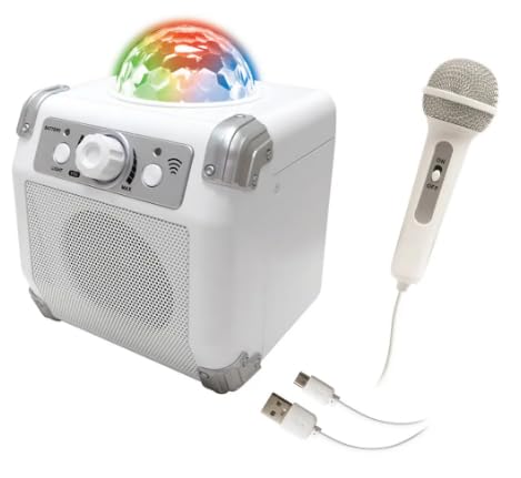 Vedes system karaoke dyskoteka z Bluetooth i oświetleniem w kształcie kuli dyskotekowej