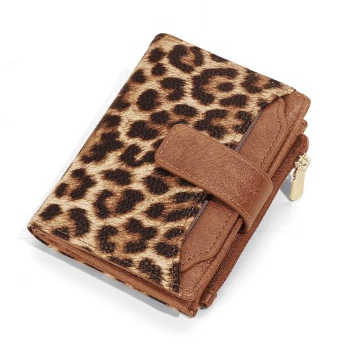 Image of GOIACII Small Wallet for Women Card Holder Leather Wallets Leopard Print