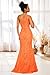 MRECA Sequin Hot Pink Prom Dress Mermaid One Shoulder Evening Dress Long Tight Sparkly Formal Party Gowns Size 4