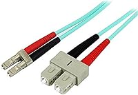Vista 11 de StarTech.com Cable de fibra óptica multimodo LC/UPC a LC/UPC OM3 de 23.0 ft, dúplex completo 50/125, 100G, cable de puente de fibra LSZH