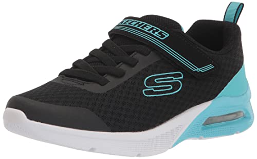 Basket Skechers black mesh pour enfant en pointure 27.5 avec détails turquoise