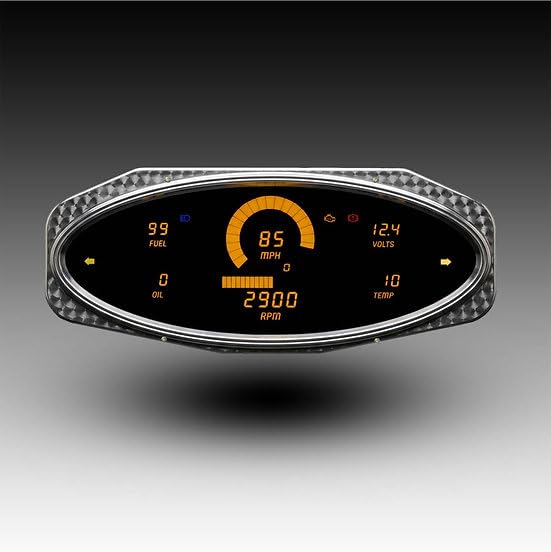 1933-1934 Plymouth LED Digital Dash Cluster Panel – Direct-Fit Modern Gauge Replacement – High-Visibility Electronic Instrument Panel for Classic Car Restoration (Pink)