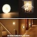 Rechargeable Motion Sensor Light 1000mAH LED Puck Lights, Stick Anywhere Light, Cordless Closet Light, Automatic Under Cabinet Lighting for Counter,Pantry,Wardrobe,Hallway,Stairs,Warm White 3 Pack