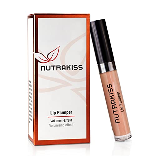 Nutrakiss Labial "Nude" - Refuerzo Labial Natural con Niacina (Vitamina B3) I Lápiz Labial Líquido I Lip Plumper I Gloss para Labios Llenos I Voluminizador Labios I Made in Germany I 5ml