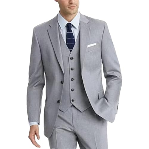 Costume homme pour robe de mariée et grand smoking de mariage gris 3 pièces