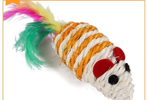 AMSAMOTION 21 Stücke Katzenspielzeug Set Katzentunnel Interaktives Katzen Spielzeug für Kätzchen Federspielzeug Katzenbälle Spielzeugmäuse für Katzen – Bild 5