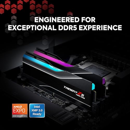 Image of G.Skill Trident Z5 Neo RGB AMD Expo 32GB (2 * 16GB) DDR5 6000 MHz CL36-36-36-96 1.35V Desktop Memory RAM - F5-6000J3636F16GX2-TZ5NR