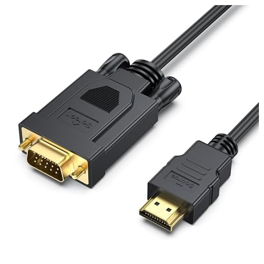 BENFEI Cavo HDMI a VGA 1080P 1,8M, unidirezionale Cavo HDMI sorgente a monitor/TV VGA, Compatibile con laptop PC monitor proiettore HDTV Raspberry Pi Roku Xbox