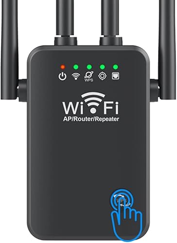 Amplificador de señal WiFi 2023 de largo alcance hasta 9985 pies cuadrados y más de 50 dispositivos, Internet para el hogar, amplificador repetidor