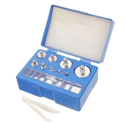 CHILDWEET Precision Calibration Weight Kit 17 Piece Set Steel Weights for Gram Scale Scale Calibration Weights