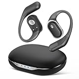 TRAUSI Bluetooth 5.4 True Wireless Headphones with Earhooks, USB Fast Charging, IPX7 Waterproof Earbuds, Noise Cancelling Hi-Fi Stereo Earphones for Running, Gym, Travel