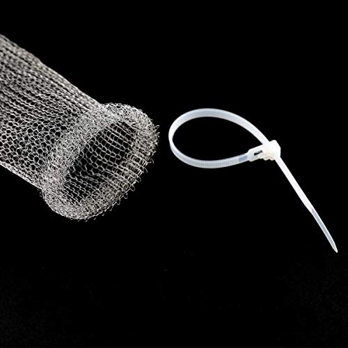 Sunhe 40 Pieces Lint Traps Washing Machine Lint Trap Snare Laundry Mesh Washer Hose Filter With 40 Pieces Cable Ties (40) #TOP3